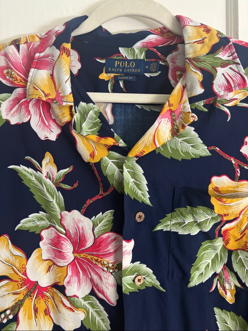 Polo by Ralph Lauren Navy Tropical Floral Button-Down Shirt